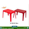 Bàn nhựa chữ nhật nhiều cỡ, chắc chắn, dùng bền giá rẻ 11 image001 2