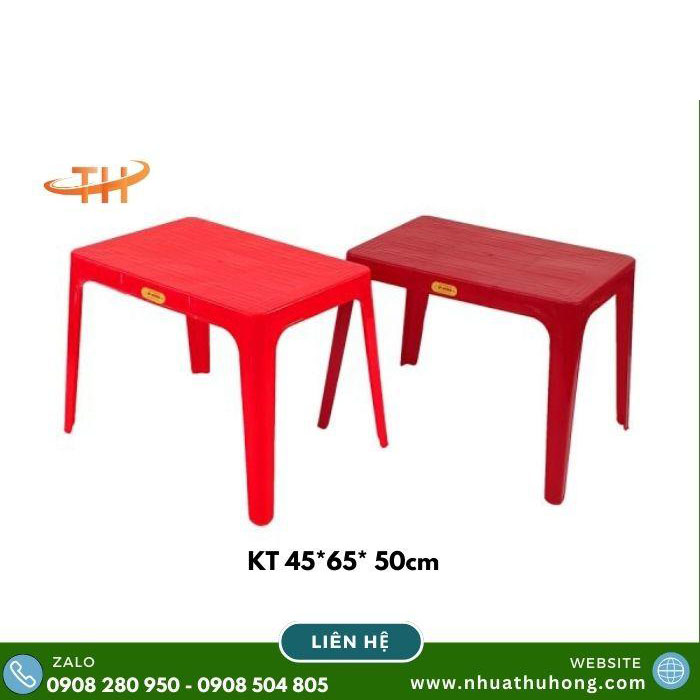 Bàn nhựa chữ nhật nhiều cỡ, chắc chắn, dùng bền giá rẻ 1 image001 2