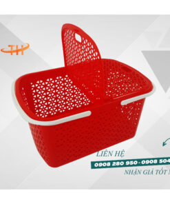 Kho sỉ giỏ nhựa 2 quai 2 nắp gập nhiều size, nhiều màu 9 image003 25