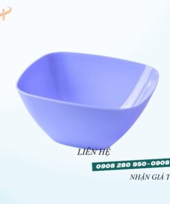 Tô nhựa vuông màu trơn giá rẻ – dùng gia đình, nhà hàng, quán ăn 9 To vuong duong