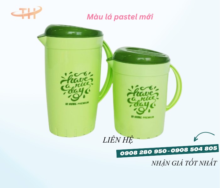 Ca đá tròn bông nhựa dày nhiều dung tích giá sỉ rẻ toàn quốc 4 ca tron bong pastel la