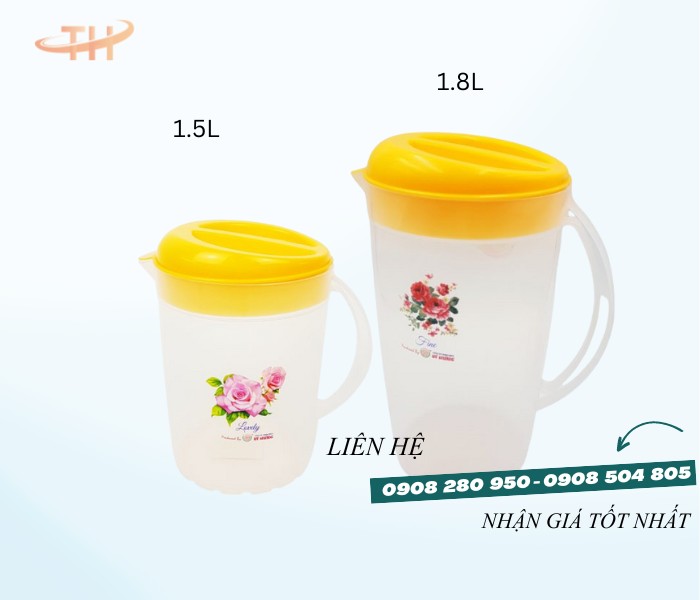 Ca đá tròn bông nhựa dày nhiều dung tích giá sỉ rẻ toàn quốc 10 ca tron bong trong nap vang 1.5l 1.8l