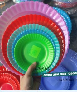 Dĩa nhựa hướng dương giá rẻ – an toàn, bền bỉ, thẩm mỹ 9 dia huong duong du size