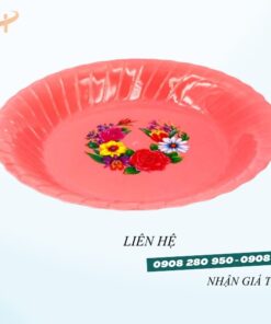Sỉ dĩa bông lớn – Nhựa dày chắc, đa mẫu mã, giao nhanh toàn quốc 11 dia nhua bong hong