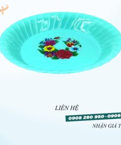 Sỉ dĩa bông lớn – Nhựa dày chắc, đa mẫu mã, giao nhanh toàn quốc 8 dia tron bong la