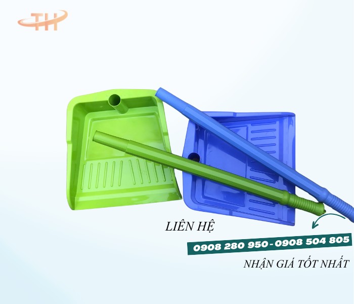 Ki hốt rác vuông cán dài cho gia đình & văn phòng – Gọn nhẹ, chắc chắn 3 hot rac thiet ke roi