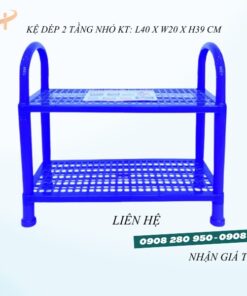 Kệ nhựa để giày dép 2 tầng kích thước nhỏ, trung, đại 16 ke giay dep 2 tang nho duong