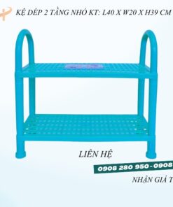 Kệ nhựa để giày dép 2 tầng kích thước nhỏ, trung, đại 17 ke giay dep 2 tang nho la