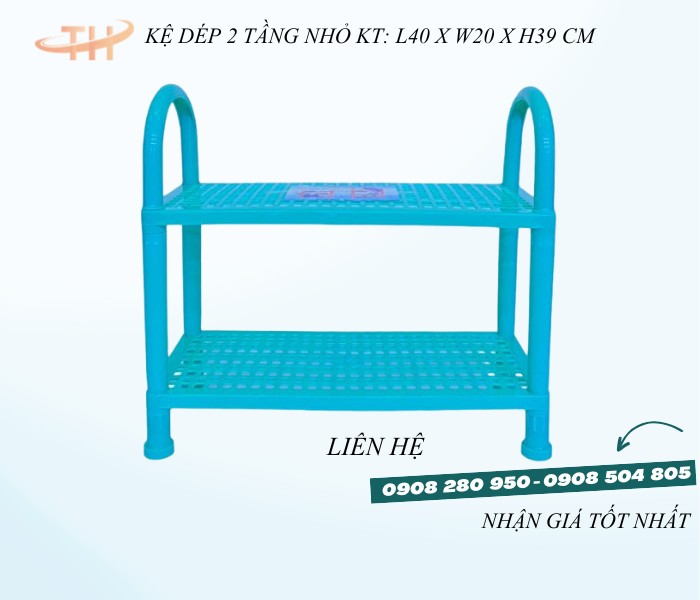 Kệ nhựa để giày dép 2 tầng kích thước nhỏ, trung, đại 8 ke giay dep 2 tang nho la