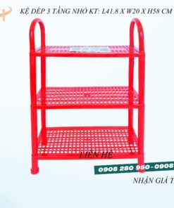 Kệ nhựa để giày dép 3 tầng kích thước nhỏ, trung, đại 6 ke giay dep 3 tang nho do