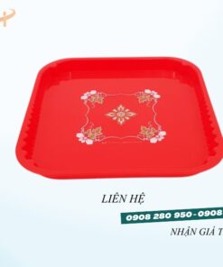 Khay Úp Bưng Ly Vuông Giá Rẻ Tại HCM – Nhựa Dày Bền, Tiện Lợi 9 khay bung vuong do