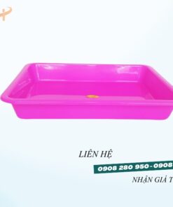 Khay nhựa vuông nhiều cỡ – Đa năng, bền đẹp, giá sỉ ưu đãi 9 khay up bung ly hong