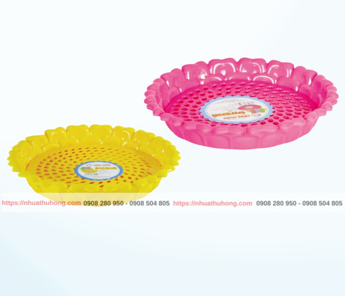 Khay úp ly tròn nhiều size giá sỉ rẻ, nhựa bền đẹp 1 khay up ly tron canh sen