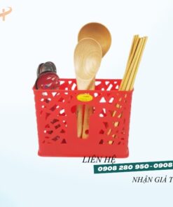 Ống đũa nhựa 3 ngăn lá đẹp bền giá rẻ tận xưởng 9 ong dua 3 ngan la do