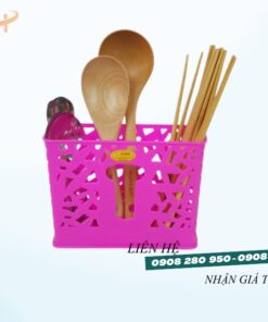 Ống đũa nhựa 3 ngăn lá đẹp bền giá rẻ tận xưởng 10 ong dua 3 ngan la hong