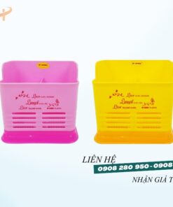 Sỉ lẻ ống đũa 2 ngăn chữ nhật giá rẻ 7 ong dung dua muong chu nhat hong vang