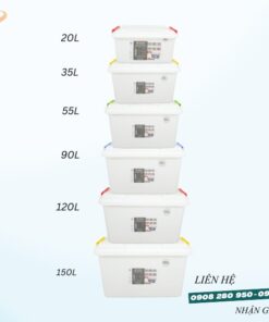 Địa Chỉ Mua Thùng Nhựa Đa Năng Nhiều Size (20L–150L) Uy Tín – Giá Tốt, Giao Nhanh 7 thung nhua da nang trang
