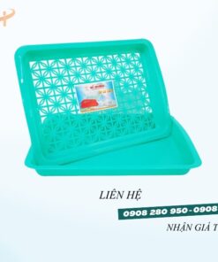 Mua khay úp ly nhựa nhiều size giá rẻ ở đâu uy tín? 9 up ly xanh la