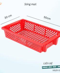 Sóng nhựa hở đựng mực 9 song ho dung muc do