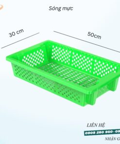 Sóng nhựa hở đựng mực 7 song ho dung muc la