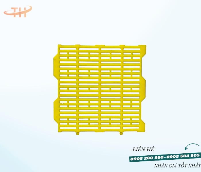 Tấm nhựa lót sàn 40x40 nuôi heo, chó mèo – Hàng chuẩn, giá tận xưởng 2 tam lot san 40x40 vang