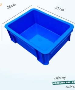 Thùng nhựa đặc B7 giá sỉ rẻ – Bền chắc, tiện dụng, giao hàng toàn quốc 8 thung nhua b7 dac