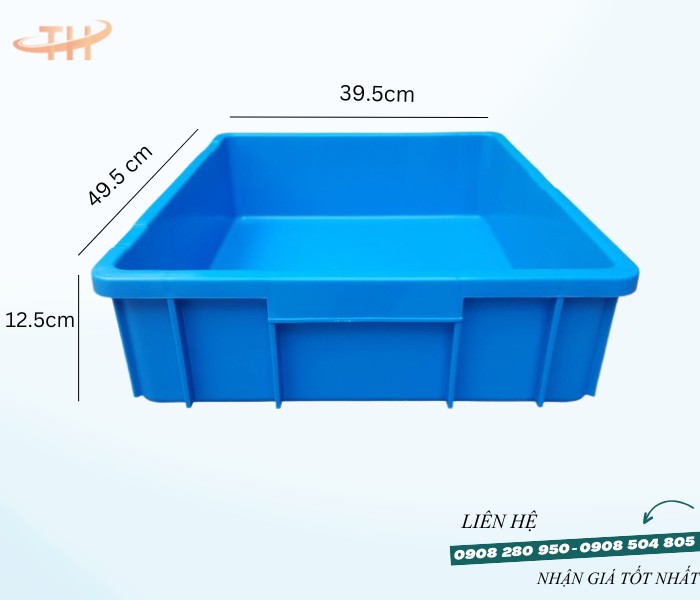 Thùng nhựa đặc B9 – Sản phẩm nhựa dày bền, dùng lâu dài 5 thung nhua dac b9 1