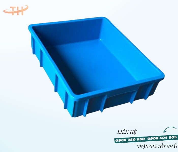 Thùng nhựa đặc B9 – Sản phẩm nhựa dày bền, dùng lâu dài 4 thung nhua dac b9 duong