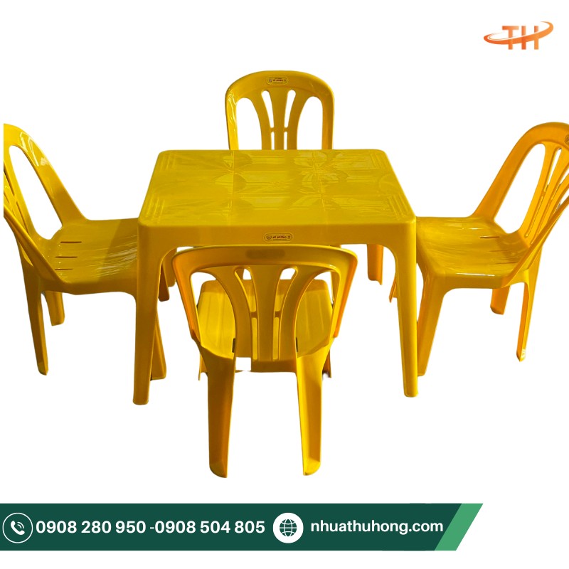 Ghế nhựa dựa lưng 3 sọc