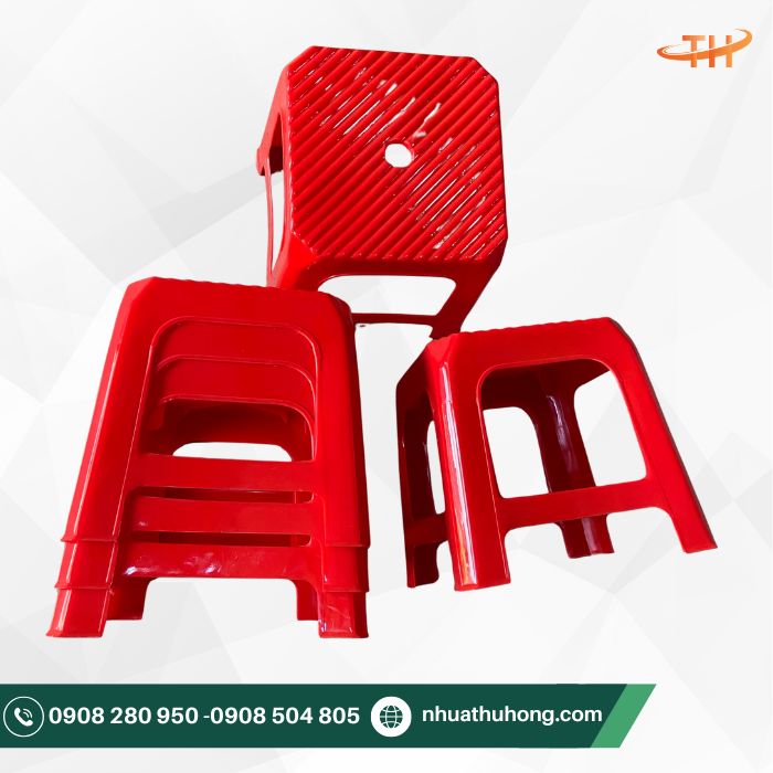 Ghế nhựa lùn sọc chất lượng cao giá rẻ tại TpHCM 2 Ghế nhựa sọc lùn bền đẹp