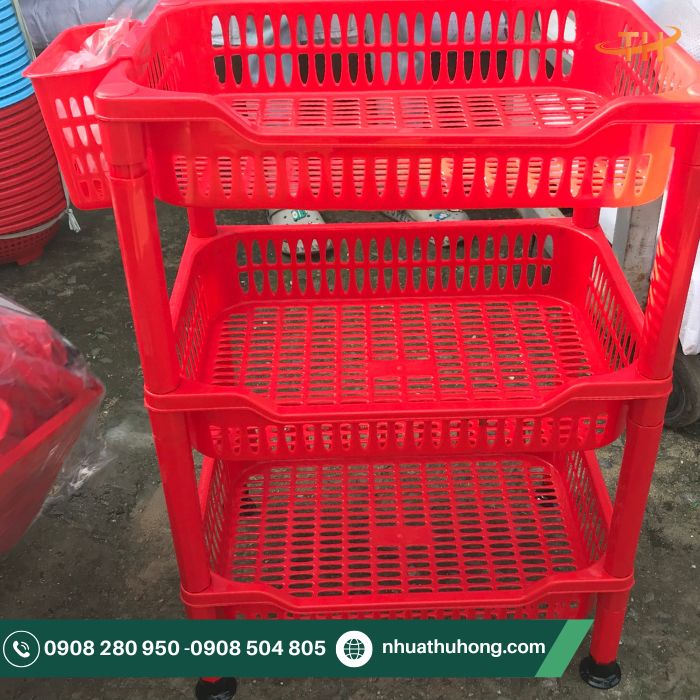 Kệ chén 3 tầng bằng nhựa giá rẻ tại TpHCM 2 Kệ nhựa đựng chén 3 tầng
