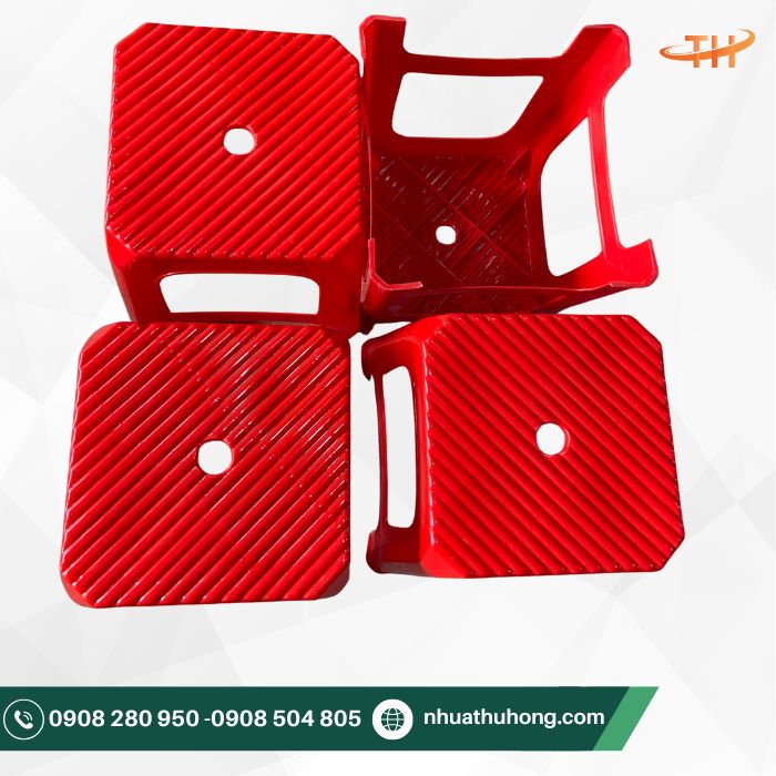 Ghế nhựa lùn sọc chất lượng cao giá rẻ tại TpHCM 4 Chất liệu dày bền, chịu được tải trọng lớn
