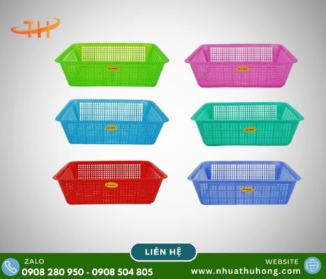 Rổ nhựa giá rẻ tại kho 3 ro vuong