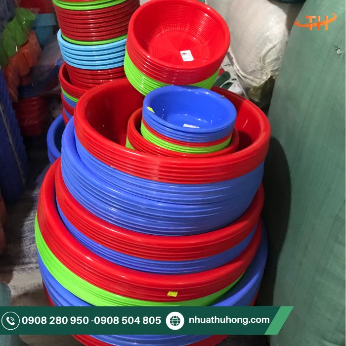 Bán sỉ thau nhựa tròn đủ kích thước giá rẻ tại TpHCM 1 Sỉ thau nhựa giá rẻ