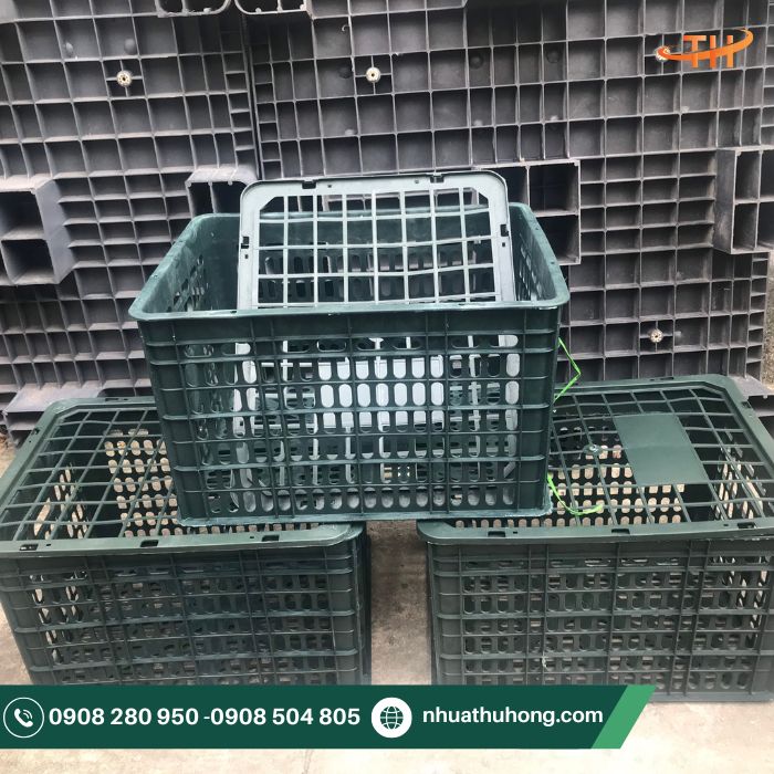 Rổ xoài, sóng nhựa hở có nắp đựng trái cây giá rẻ 2 Sóng nhựa hở có nắp đựng trái cây