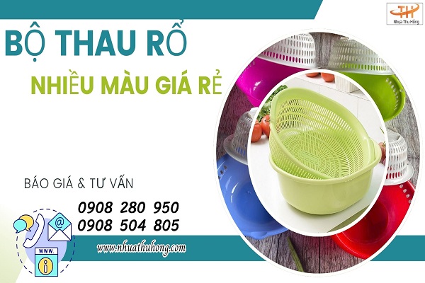 Cung cấp bộ thau rổ nhựa giá sỉ rẻ bền đẹp chất lượng cao 1 bo thau ro nhua 1