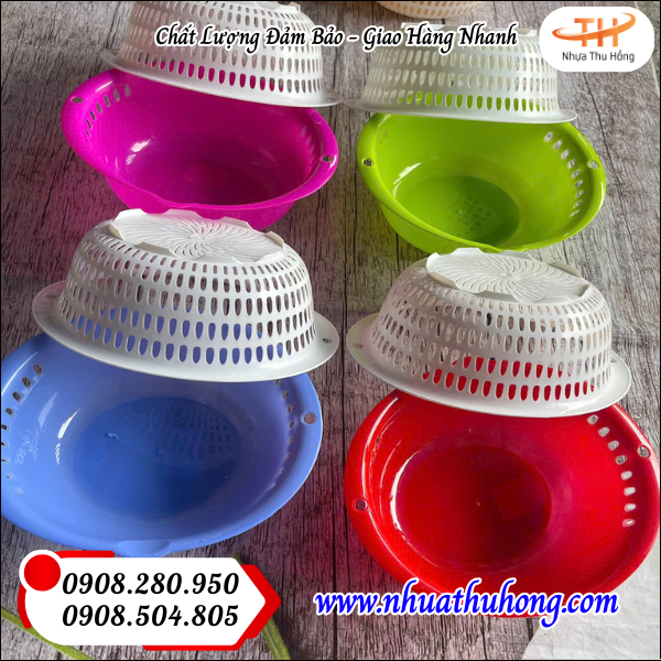 Cung cấp bộ thau rổ nhựa giá sỉ rẻ bền đẹp chất lượng cao 5 bo thau ro nhua 4