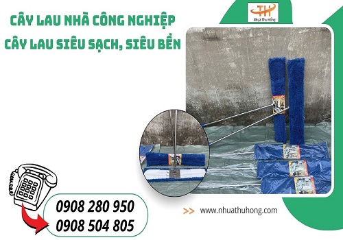 Cây lau nhà công nghiệp giá rẻ siêu sạch siêu bền sỉ rẻ hàng sẵn kho 1 Cây lau sàn siêu sạch