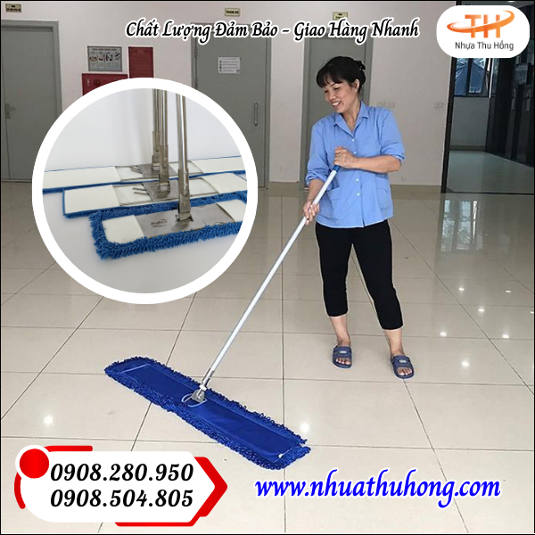 Cây lau nhà công nghiệp giá rẻ siêu sạch siêu bền sỉ rẻ hàng sẵn kho 4 Cây lau sàn bền chắc