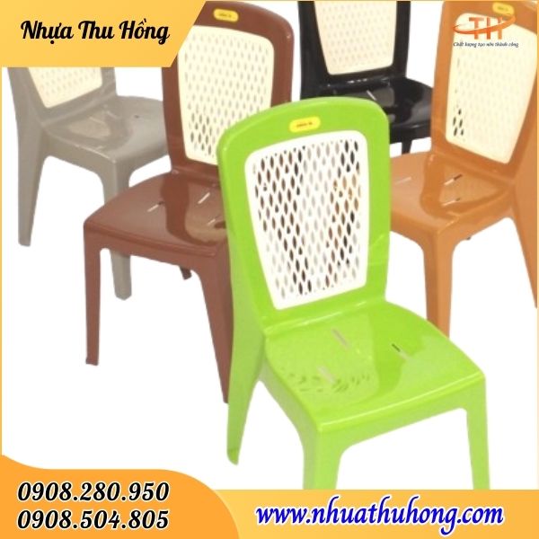 Bán ghế nhựa cao tựa lưng giá rẻ tại TPHCM 2 Ghế nhựa cao tựa lưng nhiều màu