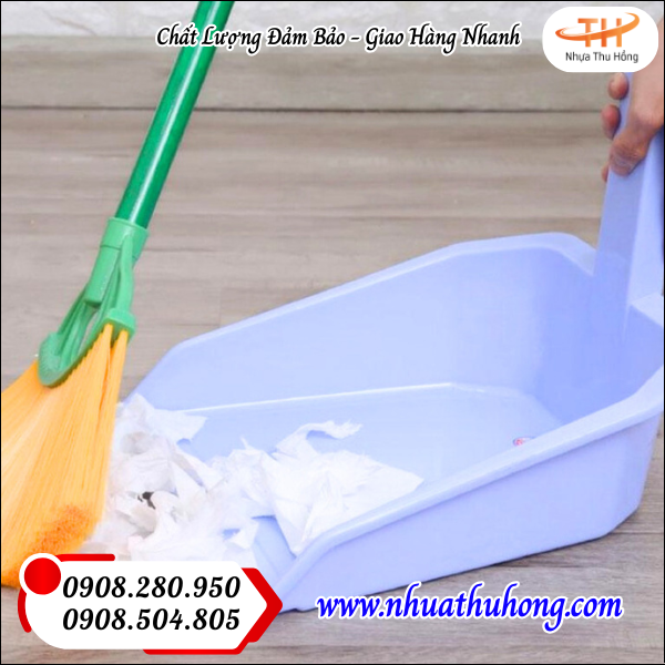 Ky hốt rác giá sỉ rẻ đủ màu giao nhanh tại HCM 3 đồ hốt rác bằng nhựa giá rẻ