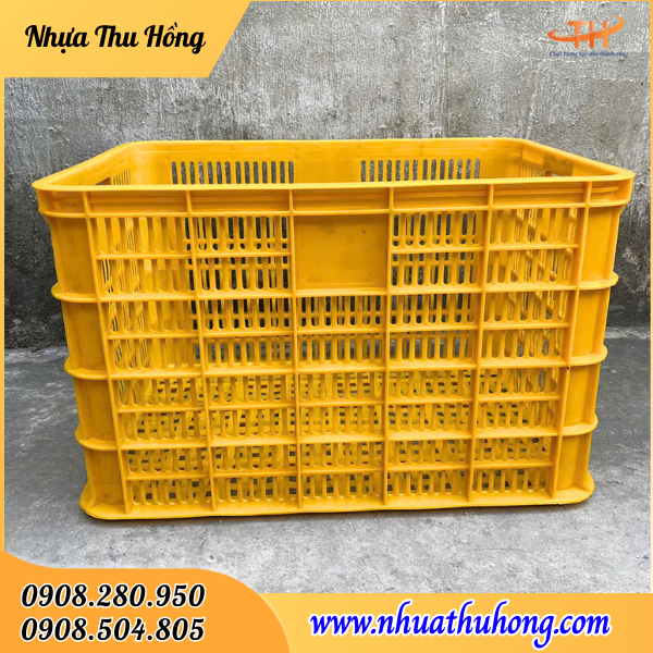 Sọt nhựa vuông công nghiệp giá rẻ nhiều màu bán sỉ tại HCM 4 Sọt nhựa vuông công nghiệp đựng hàng hóa