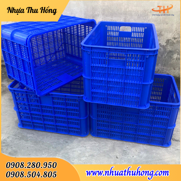 Sọt nhựa vuông công nghiệp giá rẻ nhiều màu bán sỉ tại HCM 5 Sọt nhựa công nghiệp chất lượng cao