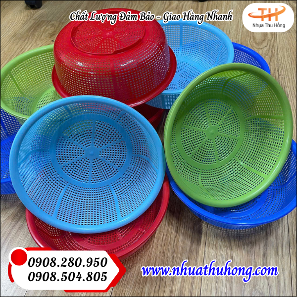 Sỉ lẻ rổ nhựa gia dụng giá rẻ sẵn kho tại HCM 2 Rổ nhựa giá rẻ