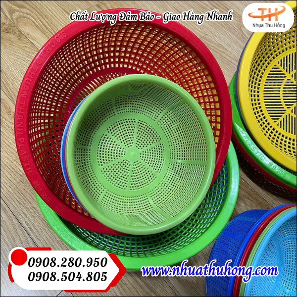 Sỉ lẻ rổ nhựa gia dụng giá rẻ sẵn kho tại HCM 4 Rổ nhựa chống nứt