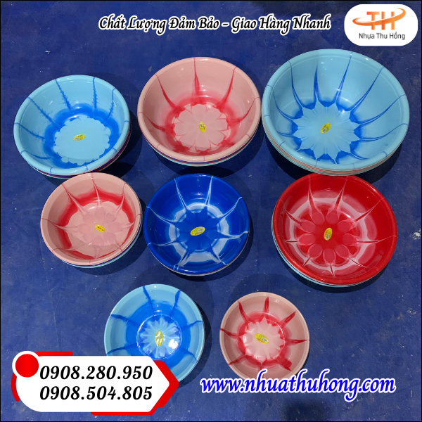 Nguồn thau nhựa giá sỉ rẻ đủ kiểu chất lượng tốt 4 thau đẹp