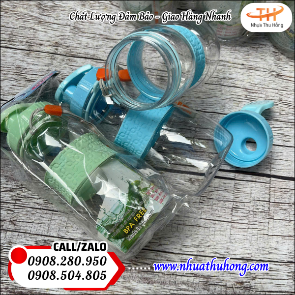Bán sỉ bình nhựa đựng nước – Mẫu đẹp, giá rẻ cạnh tranh tại HCM 2 binh dung nuoc hoc sinh