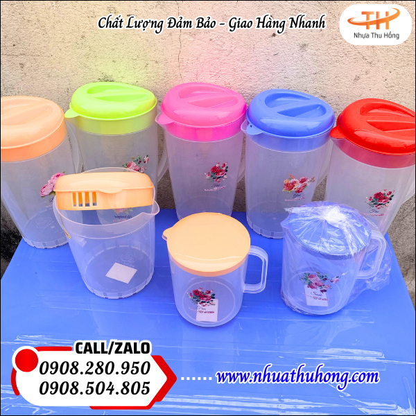 Ca, gáo nhựa múc nước giá sỉ rẻ sẵn kho chất lượng 4 ca nhua muc nuoc trong dung