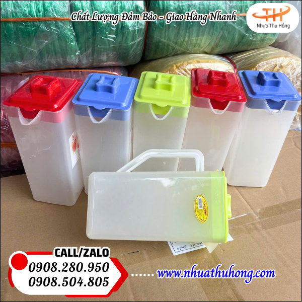 Ca, gáo nhựa múc nước giá sỉ rẻ sẵn kho chất lượng 3 ca nhua vuong