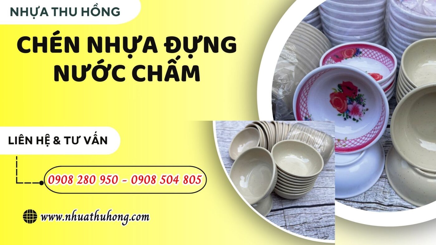 Cung cấp chén nhựa đựng nước chấm hàng bền, đẹp, giá sỉ rẻ 1 chen nhua dung nuoc cham gia vi